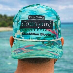 Vintage 1990 MacMillan Bloedel Floral‎ Courtyard Snapback Hat Made in Taiwan